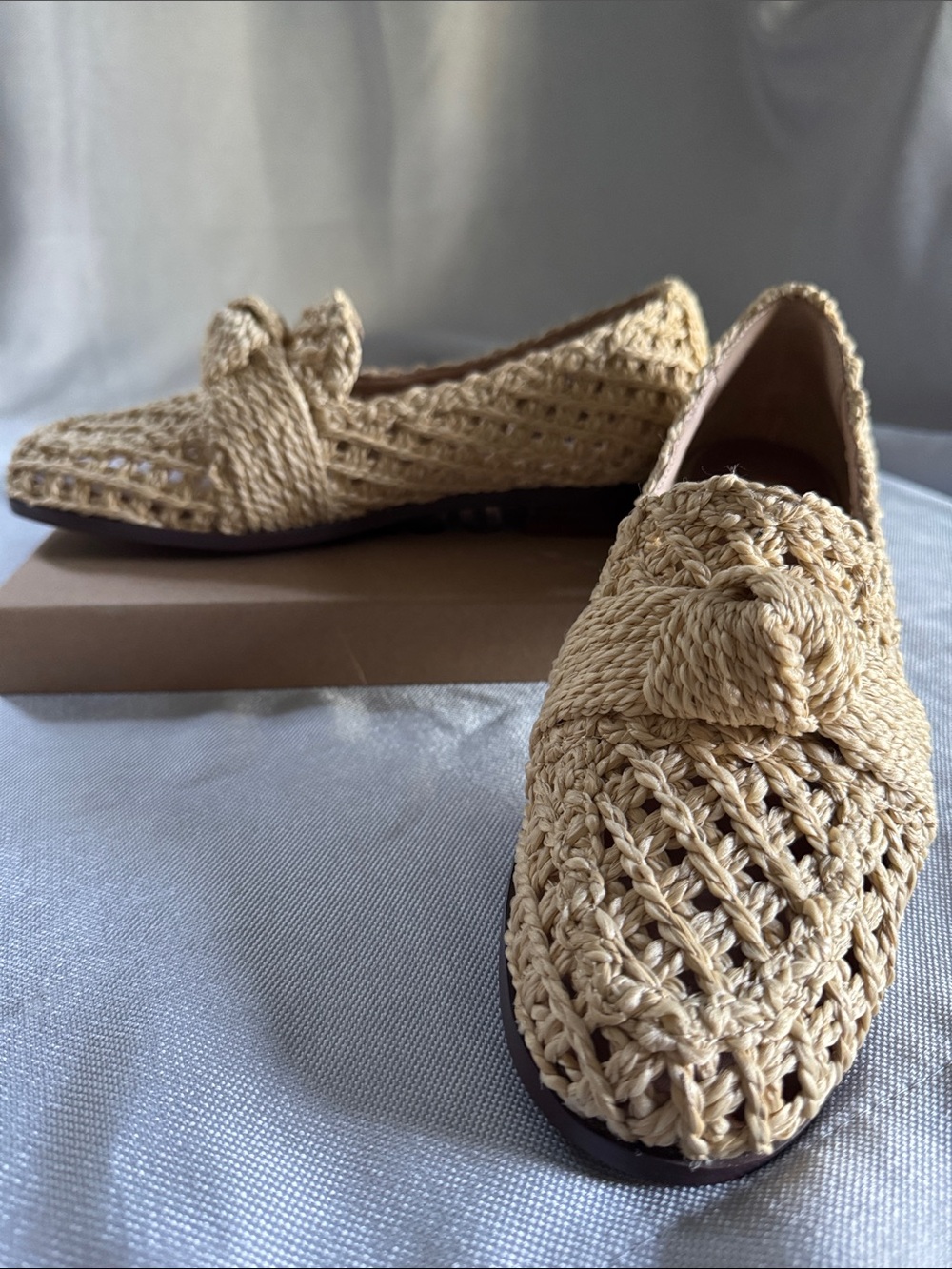 Bibi Lou Posey Woven Raffia Loafers Natural Size 38 – Never Worn - Picture 5 of 5
